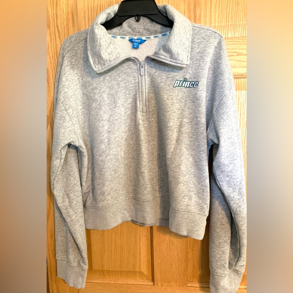 Prince Heather Gray Women's Quarter-Zip Sweatshirt